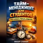 Постер книги Тайм Менеджмент для Студентов Как Успевать Учиться и Отдыхать