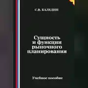 Постер книги Сущность и функции рыночного планирования