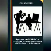 Постер книги Лекция по МЭВФО в слайдах с тестами к теме «Платёжный баланс»