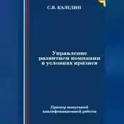 Постер книги Управление развитием компании в условиях кризиса