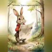 Постер книги Зайчонок Туня и карта сокровищ.