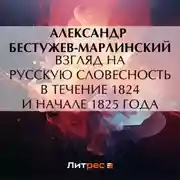 Постер книги Взгляд на русскую словесность в течение 1824 и начале 1825 года