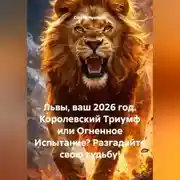 Постер книги Львы, ваш 2026 год. Королевский Триумф или Огненное Испытание? Разгадайте свою судьбу!