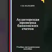 Постер книги Аудиторская проверка банковских счетов