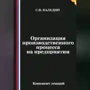 Постер книги Организация производственного процесса на предприятии