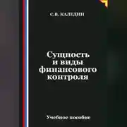 Постер книги Сущность и виды финансового контроля