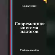 Постер книги Современная система налогов
