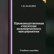 Постер книги Производственная структура коммерческого предприятия