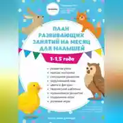 Постер книги План занятий на месяц с ребенком 1-1,5 года