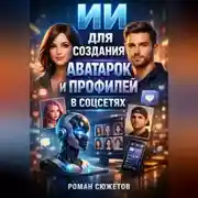 Постер книги ИИ для создания аватарок и профилей в соцсетях