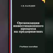 Постер книги Организация инвестиционного процесса на предприятиях