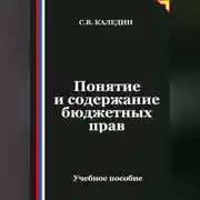 Постер книги Понятие и содержание бюджетных прав