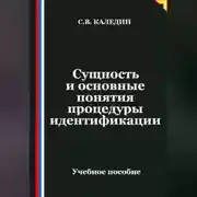 Постер книги Сущность и основные понятия процедуры идентификации