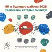 Постер книги ИИ и будущее работы 2026: профессии, которые выживут