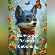Постер книги Волчонок Эскиз и бабочки.