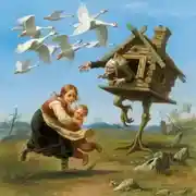 Постер книги Сказка «Гуси-лебеди»