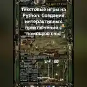 Постер книги Текстовые игры на Python: Создание интерактивных приключений с помощью cmd
