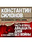 Константин Симонов - Двадцать дней без войны