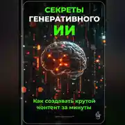 Постер книги Секреты генеративного ИИ: Как создавать крутой контент за минуты