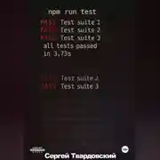 Постер книги > npm run test