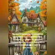 Постер книги Удивительные приключения малышки Оли и домовенка Уголька, а также их друзей пёсика Фунтика кота Василия и деревенских домовят и кикимор