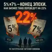 Постер книги 5% и 7% конец эпохи. Как бизнес тихо переведут на 22%