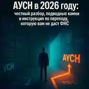 Постер книги АУСН в 2026 году: честный разбор, подводные камни и инструкция по переходу, которую вам не даст ФНС