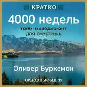 Постер книги 4000 недель. Тайм-менеджмент для смертных. Оливер Буркеман. Кратко