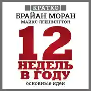 Постер книги 12 недель в году. Как за 12 недель сделать больше, чем за год. Брайан Моран, Майкл Леннингтон. Кратко