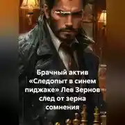 Постер книги Брачный актив «Следопыт в синем пиджаке» Лев Зернов след от зерна сомнения
