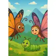 Постер книги Гусеница, которая мечтала летать