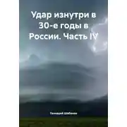 Постер книги Удар изнутри в 30-е годы в России. Часть IV