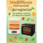 Постер книги Правильное питание: Дегидратор. Как выбрать сушилку для фруктов и овощей