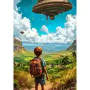 Постер книги Космическое приключение юного следопыта
