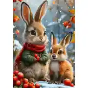 Постер книги Как зайка Ксеня спасала новый год и не только