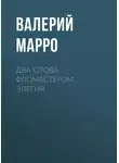 Валерий Марро - Два слова фломастером… Элегия