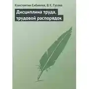 Постер книги Дисциплина труда, трудовой распорядок