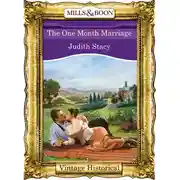 Постер книги The One Month Marriage