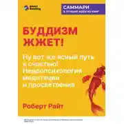 Постер книги Буддизм жжет! Ну вот же ясный путь к счастью! Нейропсихология медитации и просветления. Роберт Райт. Саммари