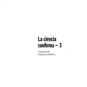 Постер книги La ciencia confirma – 3. Colección de artículos científicos