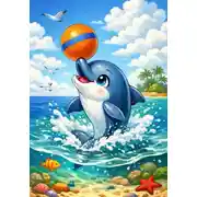 Постер книги Мячик и дельфин.