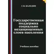 Постер книги Государственная поддержка социально незащищенных слоев населения