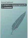 Евгений Трубецкой - К вопросу о мировоззрении В. С. Соловьева
