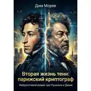 Постер книги Вторая жизнь тени: парижский криптограф - нейросетевой роман про Пушкина и Дюма
