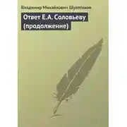 Постер книги Ответ Е.А. Соловьеву (продолжение)