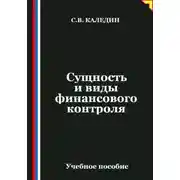 Постер книги Сущность и виды финансового контроля