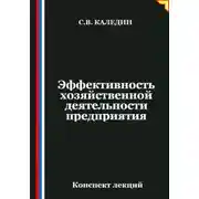Постер книги Эффективность хозяйственной деятельности предприятия