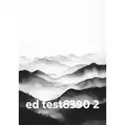 Постер книги ed test8390 2