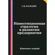 Постер книги Инвестиционная стратегия в развитии предприятия
