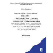 Постер книги Социальное страхование в России: прошлое, настоящее и перспективы развития. Трудовые пенсии, пособия, выплаты пострадавшим на производстве